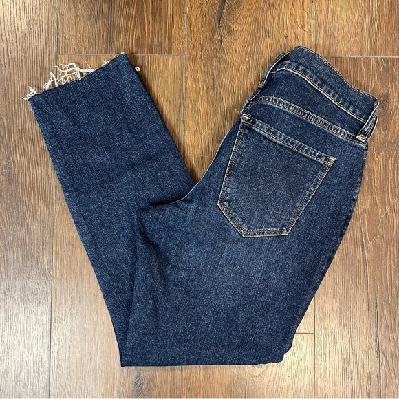 Old Navy Dark Wash Mid Rise Boyfriend Jean SZ 2 - Picture 1 of 5